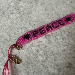 JUICY COUTURE vintage pink beaded bracelet